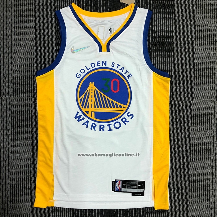 Maglia Golden State Warriors Stephen Curry #30 2022 Slam Dunk Special Mexico Edition Bianco